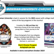 Load image into Gallery viewer, 2023 Bowman Chrome University Football Hobby Box