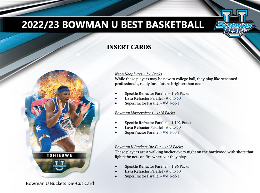 2022-23 Bowman University Best Basketball Hobby Pack