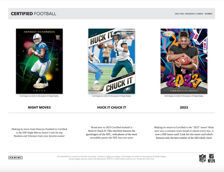 2023 Panini Certified Football Hobby Pack