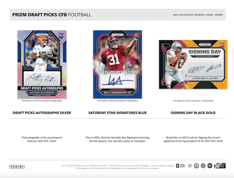2023 Panini Prizm Draft Picks Football Hobby Pack