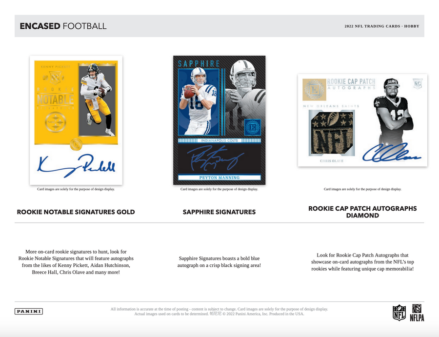 2022 Panini Encased Football Hobby Box